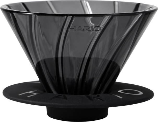 HARIO V60 RAN Transparent Black 01 Dripper